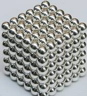 與銀塗層的球釹磁鐵
